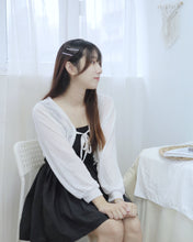 將圖片載入圖庫檢視器 防曬必備【針織泡泡袖綁帶外襯】
