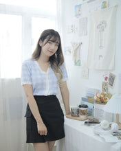 將圖片載入圖庫檢視器 清新可愛【Two ways格仔心心針織上衣】
