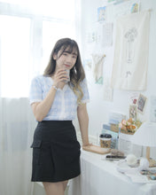 將圖片載入圖庫檢視器 清新可愛【Two ways格仔心心針織上衣】
