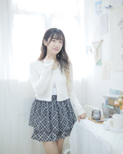 將圖片載入圖庫檢視器 女生必備【顯瘦菱形格蛋糕裙】
