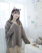 將圖片載入圖庫檢視器 無印風格【連帽簡約上衣】
