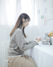 將圖片載入圖庫檢視器 斯文可愛【針織圓領文青上衣】
