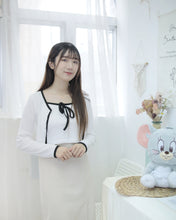 將圖片載入圖庫檢視器 CP值超高【針織綑邊綁帶兩件套】
