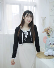 將圖片載入圖庫檢視器 CP值超高【針織綑邊綁帶兩件套】
