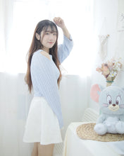 將圖片載入圖庫檢視器 約會精選【扭紋針織蝙蝠袖兩件套】
