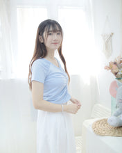 將圖片載入圖庫檢視器 可愛之選【抓胸短袖上衣】
